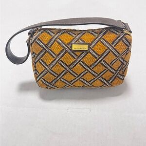 Thompson Gold and Black Patterned Clutch
